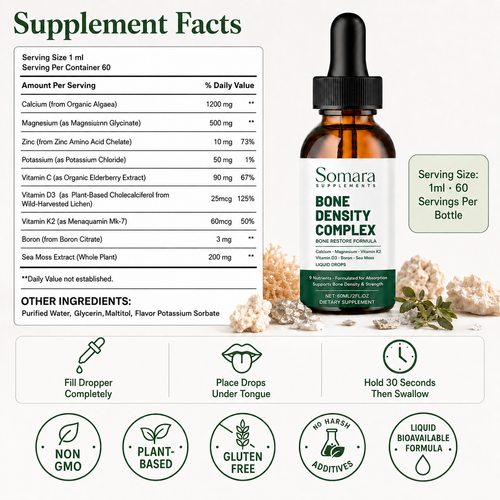 Somara Supplements™ Bone Density Complex | Bone Restore Formula