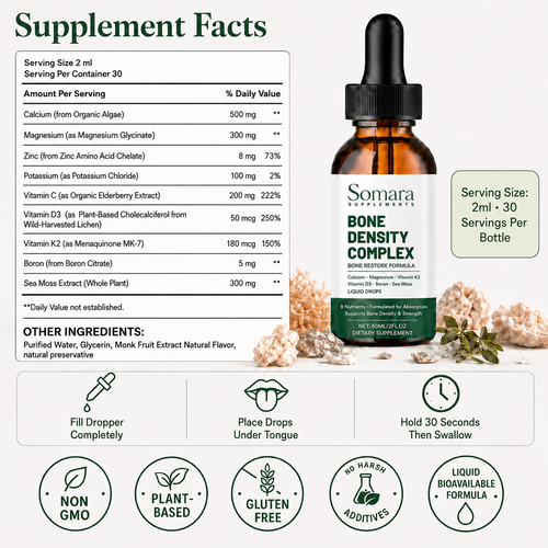 Somara Supplements™ Bone Density Complex | Bone Restore Formula